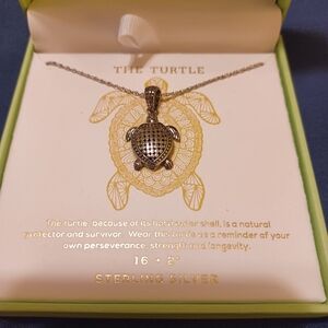 Annika Witt Silver Turtle Pendant Necklace